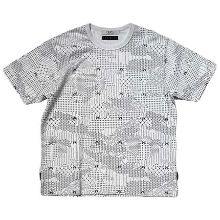 roarguns(ロアーガンズ) x FDMTL “Sashiko” CAMO PRINT T-SHIRT / WHITE