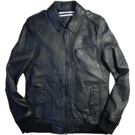 ROBERT GELLER(ロバートゲラー) LAMB SKIN ZIPPER BOMBER