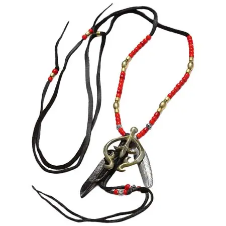 Rooster King & Co.(ルースターキング&カンパニー) LYNCH × ROOSTERKING NAJA & W FEATHER NECKLACE