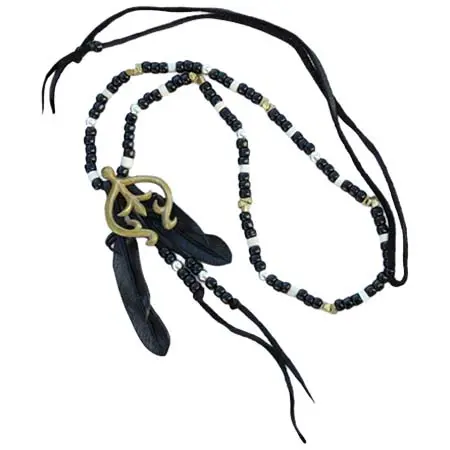 Rooster King & Co.(ルースターキング&カンパニー) ナバホ ナジャ ブラックフェザー&ビーズネックレス