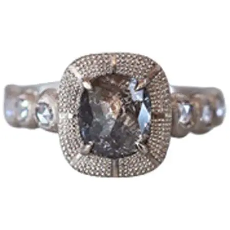 Ryui(リュイ) Pebble little ring+rose cut diamond