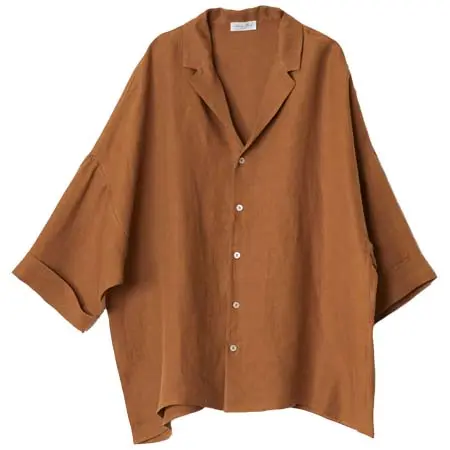Salvatore Piccolo(サルヴァトーレピッコロ) KIMONO Shirt – Brown