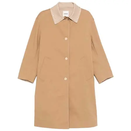 SANDRO(サンドロ) ラインストーンカラー トレンチコート