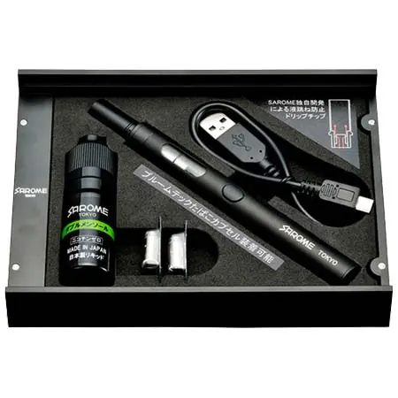 SAROME(サロメ) VAPE-1 スターターキット VAPE-1ブラック＆ダブルメンソール 10ml