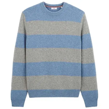 SERGE BLANCO(セルジュブランコ) ROUND NECK BORDER SWEATER