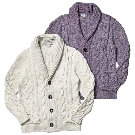 Settefili Cashimere(セッテフィーリカシミア) ショールカラー ニットカーディガン