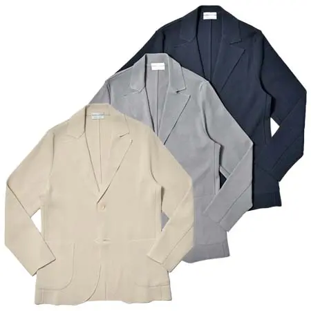 Settefili Cashimere(セッテフィーリカシミア) コットン ミラノリブ ニットジャケット