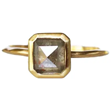 Shelby(シェルビー) Gravity / Rose Cut Diamond Ring Gray（DR017-YD）