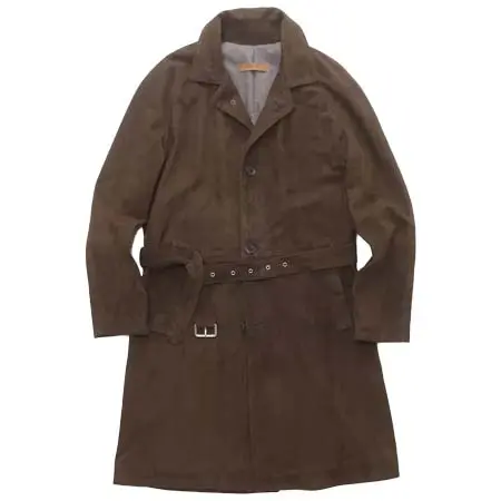 SICAS(シカス) スウェード ベルテッド コート/SABATO2