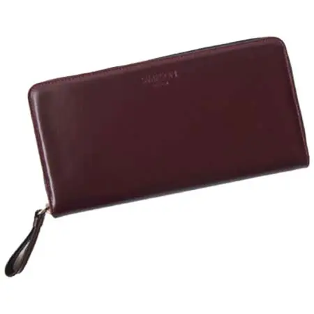 SIMPSON LONDON(シンプソンロンドン) LP2｜ブライドルレザーラウンドロングジッパーウォレット｜オックスボルドー