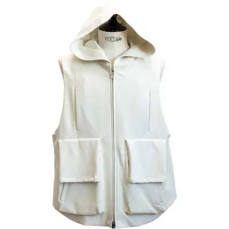 Sise(シセ) 25SS HOODIE VEST WHITE