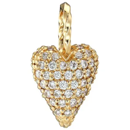 SJX(エスジェイエックス) DIAMOND HEART PAVE CHARM(L)