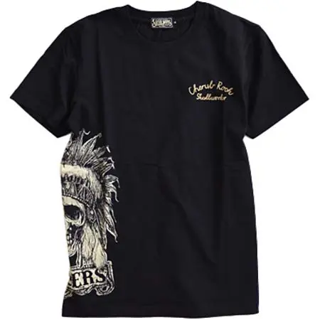 SKULL WORKS(スカルワークス) インディアンスカル半袖Tシャツ