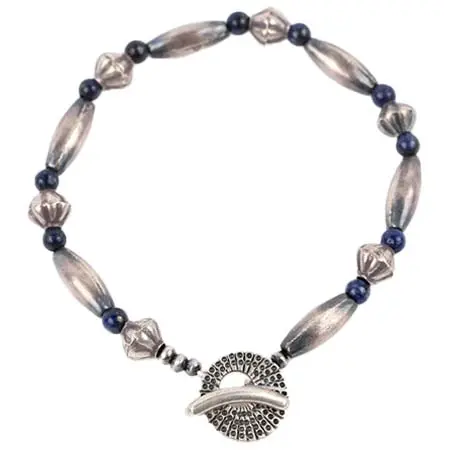 SMBATI(サンバティ) シングルブレスレット シルバー×天然石(ソーダライト)