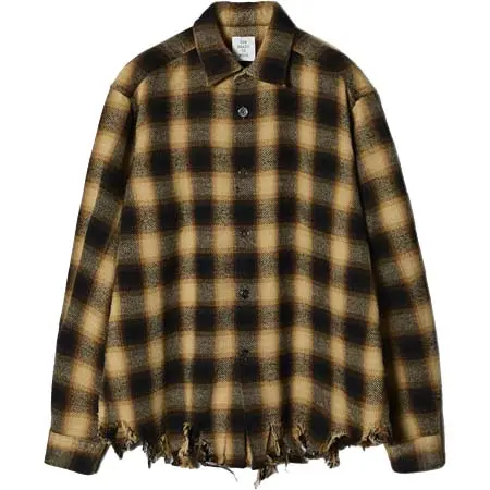 SOE shirts(ソーイシャツ) Crashed Flannel Shirts