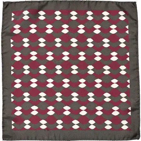 STEFANO CAU(ステファノカウ) シルクツイルウェーブプリントチーフ