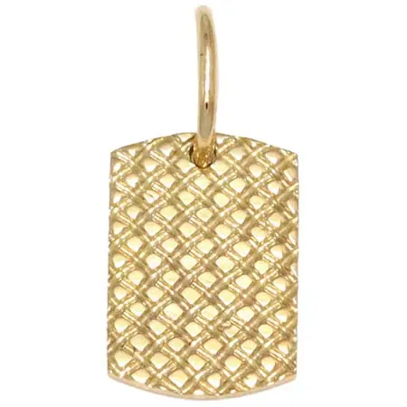 Suman Dhakhwa(スーマンダックワ) SD-P163SNG18　18K YG Small Snake Pattern Dog Tag