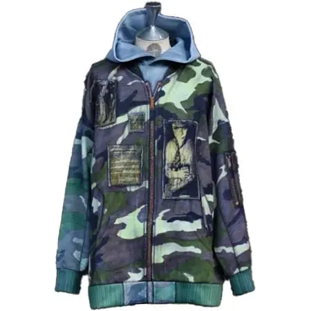 TALKING ABOUT THE ABSTRACTION(トーキングアバウトジアブストラクション) MA-1 BOMBER JACKET PRINTED PARKA / プリント パーカー CAMO – エンシニータス