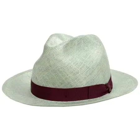 Tesi(テシ) シゾール 中折れ つば広 ストローハット グレー T1601