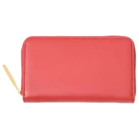 THE PITH(ザピス) SMOOTH COW / MINI ROUND-ZIP (CORAL RED)