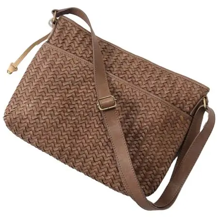 TIBERIO FERRETTI(ティベリオフェレッティ) イントレチャートレザーショルダーバッグ