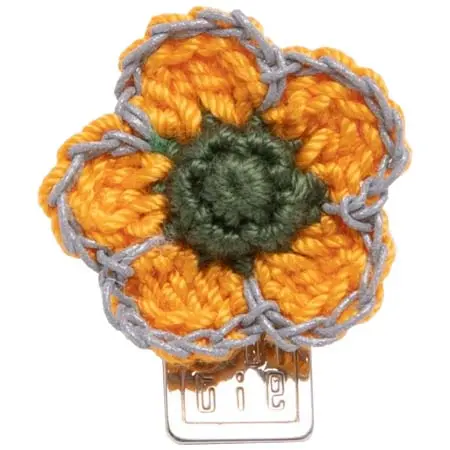 tibitie(チビタイ) ヒッピーフラワー：オレンジ+カーキ