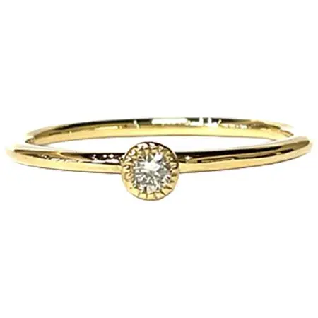TILLA EARTH(ティーラアース) K18YG Twinkle　ダイヤモンドリング 0.05ct