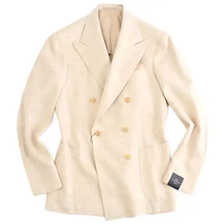 TITO ALLEGRETTO(ティトアレグレット) シルク リネン ウール 3者混 ダブルジャケット