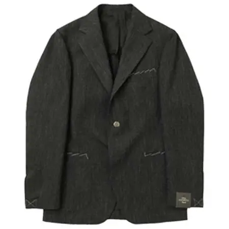 TITO ALLEGRETTO(ティトアレグレット) ジャケット シングル 3B ウール コットン メタルボタン TA-05 241 063 BLACK