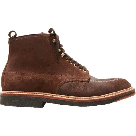 TODD SNYDER(トッドスナイダー) Todd Snyder x Alden Indy Boot in Tobacco Reverse Chamois Leather