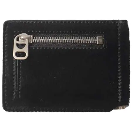 Tomo & Co(トモ&シーオー) “PULL TAB MONEY CLIP WALEET” TM-WALLET-0004 HAIRCALF BLACK