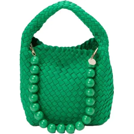 TOPKAPI(トプカピ) ネオプレン イントレチャート ボールビーズ付き ショルダー ワンハンドル バッグ