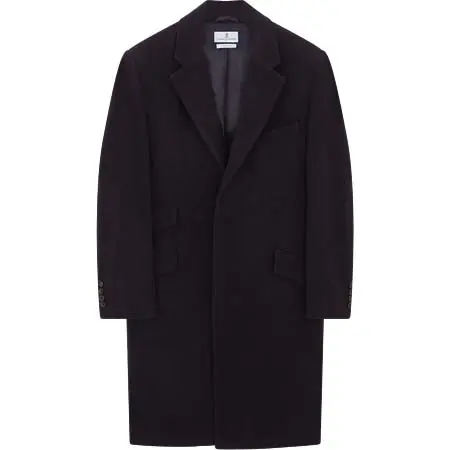 TURNBULL&ASSER(ターンブル&アッサー) Navy Cashmere Joseph Overcoat