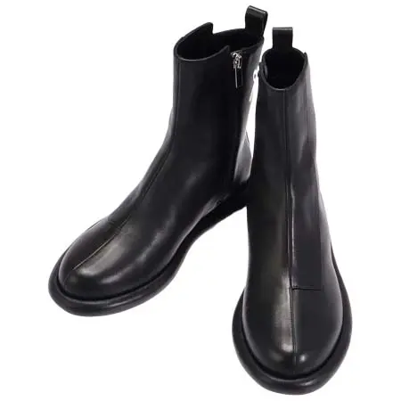 UN3D.(アンスリード) ROUND LOW HEEL BOOTS