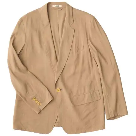 unfil(アンフィル) viscose gabardine oversaized jacket