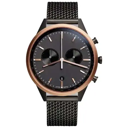 UNIFORM WARES(ユニフォームウェアーズ) C41　ローズゴールド×ブラックミラネーゼメッシュベルト