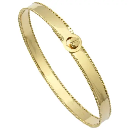 UNOAERRE(ウノアエレ) K18イエローゴールドデザイン「ヴィテ」バングル 26886