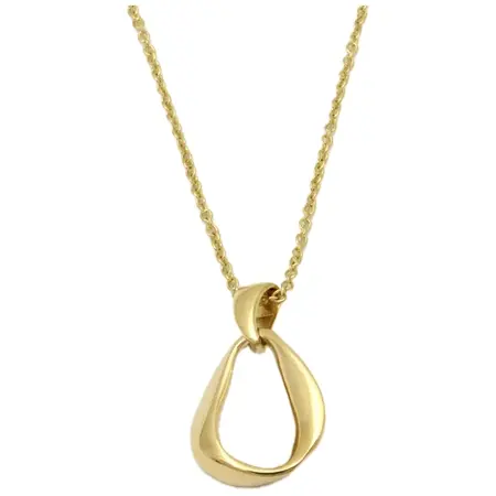 UNOAERRE(ウノアエレ) K18イエローゴールドペンダントネックレス 50cm 26896