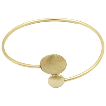 UNOAERRE(ウノアエレ) K18イエローゴールドデザインバングル 28827