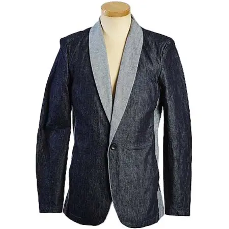 VADEL(バデル) shawl solid jacket INDIGO