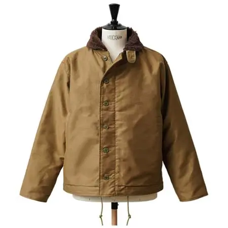 WAIPER.inc(ワイパーインク) 忠実復刻 米軍 U.S.NAVY N-1 デッキジャケット 後期型 アルパカライニング MADE IN JAPAN