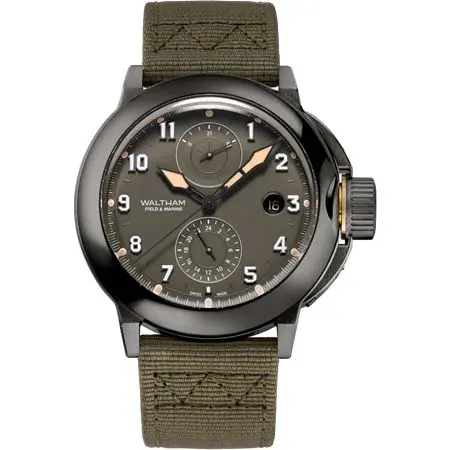 WALTHAM(ウォルサム) Field & Marine Dual Time Gunmetal Grey