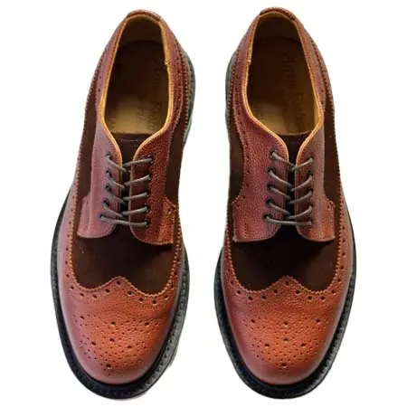 WHITE＆CO(ホワイト＆コー) Arrow Footwear by White & Co. 1890  BROWN 5 EYE BLOGUE SHOE [別注]