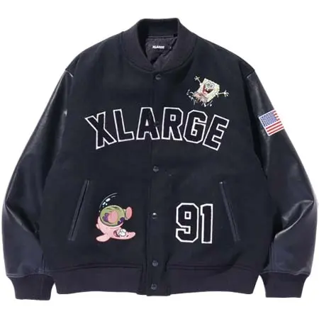 XLARGE(エクストララージ) ×SpongeBob VARSITY JACKET
