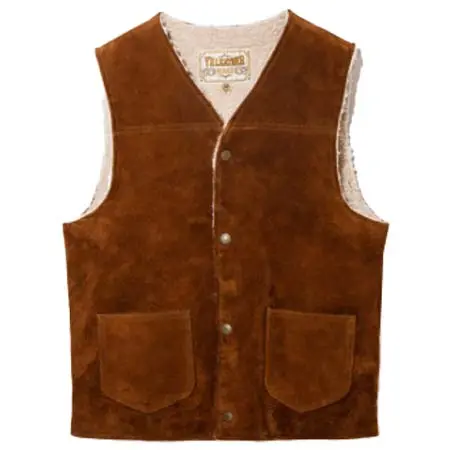 Y’2 LEATHER(ワイツーレザー) STEER ROUGHOUT WOOL BOA VEST