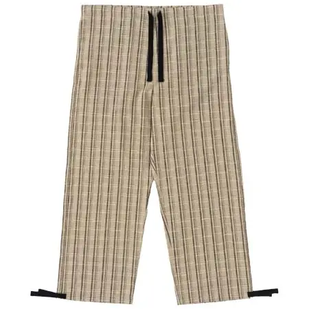 Y.&SONS(ワイ＆サンズ) パンツ / 阿波しじら織 / ウィンドウペン / BEIGE