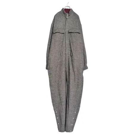 YEAH RIGHT!!(イェーライト) LINEN WOOL JUMP SUIT / BRWN_03