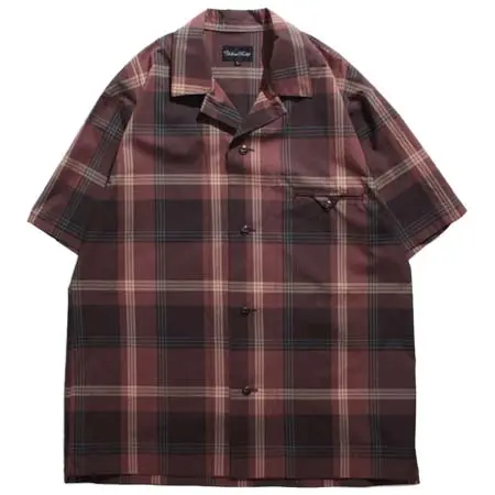 YELLOW RUBY(イエロールビー) Open Collar Check Shirt