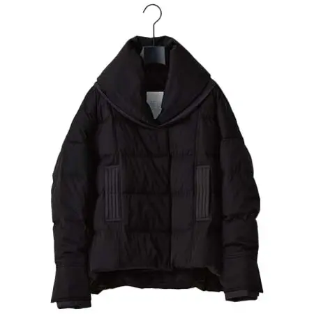 YOSOOU(ヨソオウ) Two Piece Collar Cocon Jacket ブラック