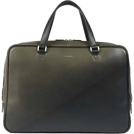 YUHAKU(ユハク) YAR143 ブリーフケース 斜線染め Gray